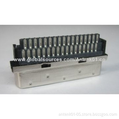 VHDCI/68P Male Crimp Connector, 250V AC Dielectric Withstanding Voltage